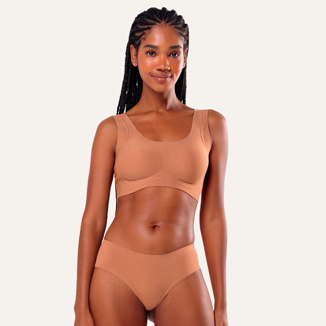 Kit 3x1 Conjuntos Seamless Soft | Corpiño + Bombacha Bikini | Pago al Recibir