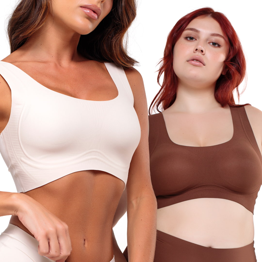 3x1 Top Seamless Push Up Segunda Piel Antirollitos (Sin Aro) | Mujer